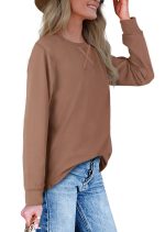 Fantaslook Plus Size Sweatshirts for Women Crewneck Casual Tunic Tops Loose Long Sleeve Shirts - Image 3