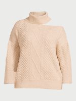 Sofia Jeans Women's Plus Size Cutout Turtleneck Sweater with Sequins, Sizes 1X-5X - Image 6