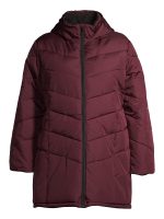 Big Chill Women's Plus Size Hooded Puffer Coat with Faux Sherpa Collar - Image 3